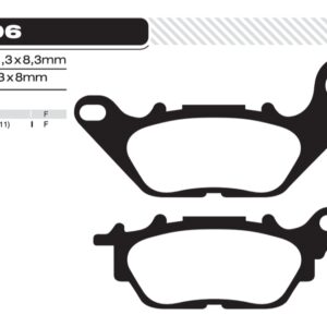 Pastilla freno Ora 506 yamaha Cripton/YBR