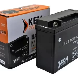 Bateria Kem 12N7A3A, medidas 15x6,5 cm y 13,5cm de alto