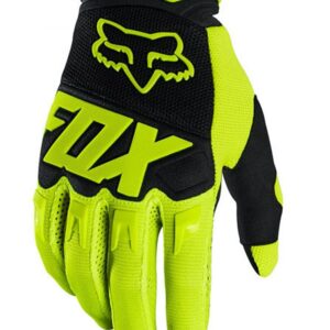 Guantes Fox color amarillo flúor con negro, talle 2XL