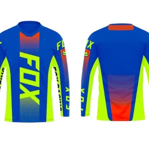 Remera jersey Fox ( azul y amarillo )