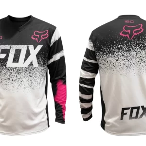 Remera jersey Fox para niño talle 14 ( fucsia nevado )