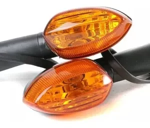 Faros de giro delanteros p/ Yamaha YBR 125 ( 2 piezas color naranja )