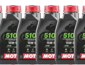 Aceite Motul 5100 15w50 semisintético (Pack x6 unidades, 1/2 caja)