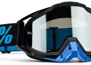 Antiparras Enduro Motocross 100% espejada (Negra y Azul) (Sin caja)